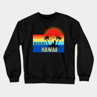 Hawaii Summer Design Crewneck Sweatshirt